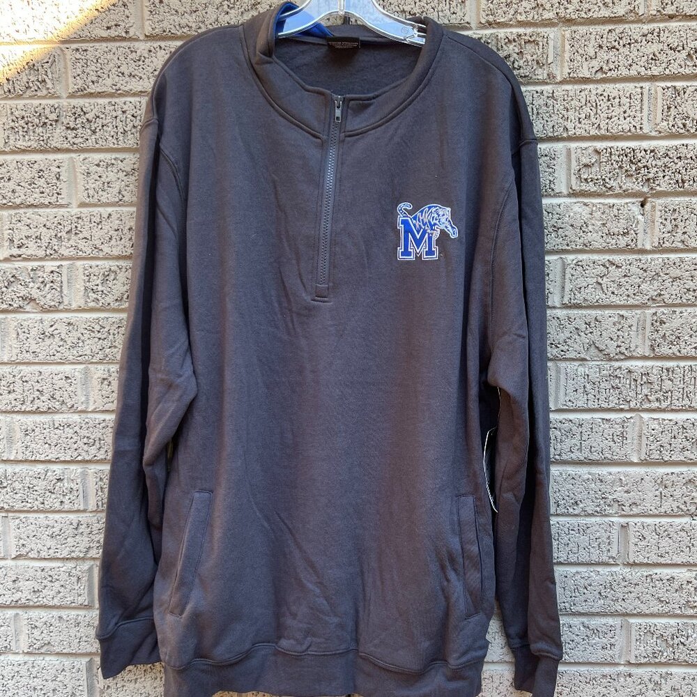 Memphis Tigers Colosseum Tortugas Logo Quarter-Zip Jacket NWT XXL